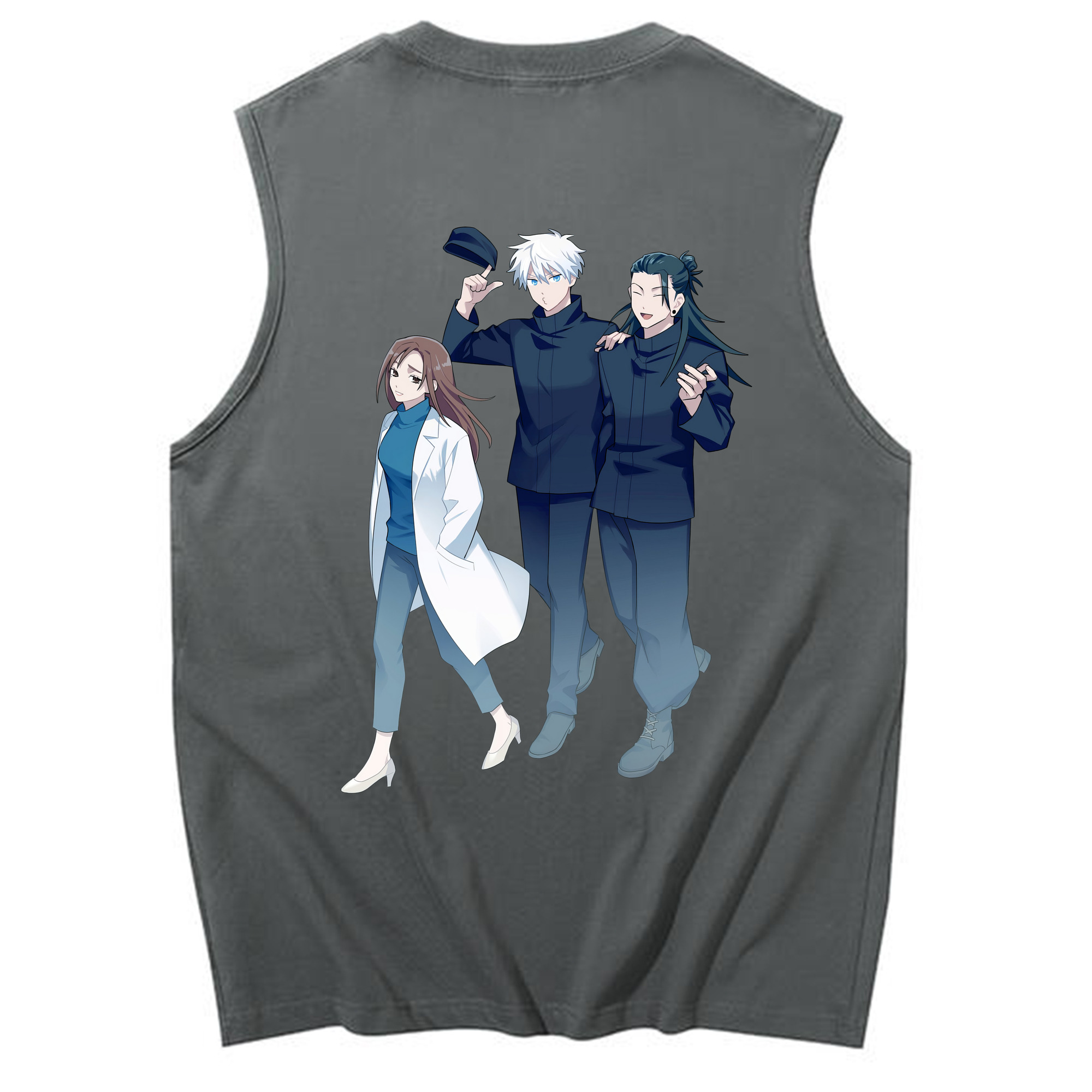 （画像用） 呪術廻戦 Jujutsu Kaisen コットン100％タンクトップ（背面プリント）